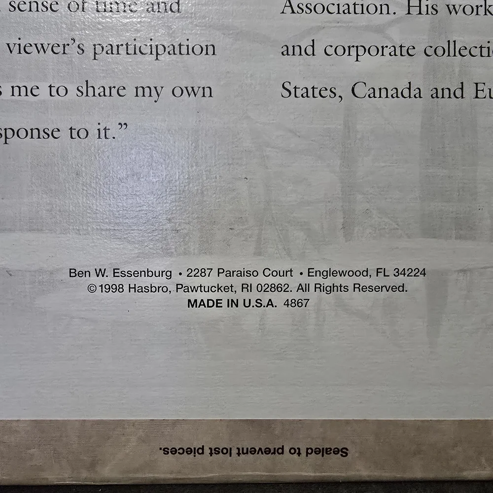 Sanctuary Puzzle 550 Pc 1998 MB ‘Sunday Morning’ Ben Essenburg NIB Made in USA